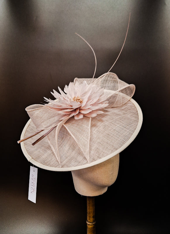 Soft Silver Fascinator