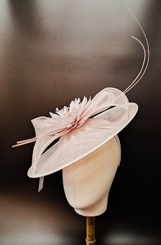 Soft Silver Fascinator