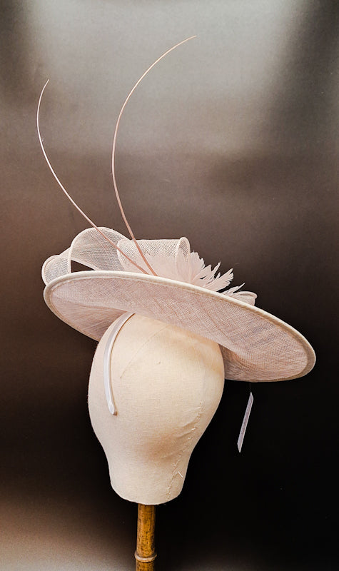 Soft Silver Fascinator